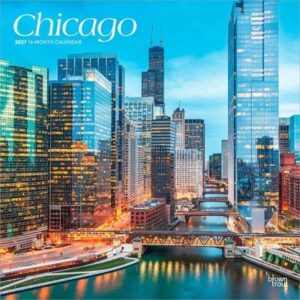 Chicago 2027 12 X 24 Inch (Hanging) Monthly Square Wall Calendar Plastic-Free