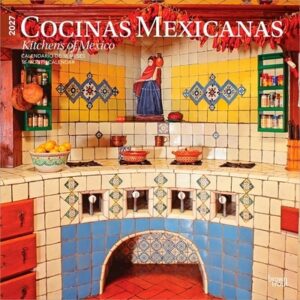 Cocinas Mexicanas Kitchens of Mexico 2027 12 X 24 Inch (Hanging) Monthly Square Wall Calendar English/Spanish Bilingual Plastic-Free