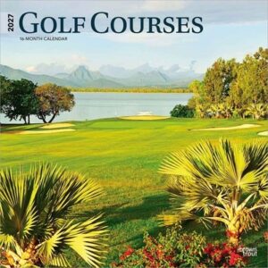 Golf Courses 2027 12 X 24 Inch (Hanging) Monthly Square Wall Calendar Plastic-Free