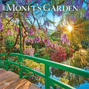 Monet's Garden 2027 12 X 24 Inch (Hanging) Monthly Square Wall Calendar Plastic-Free
