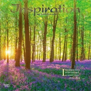 Inspiration 2027 12 X 24 Inch (Hanging) Monthly Square Wall Calendar Foil Stamped Cover Plastic-Free