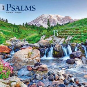 Psalms 2027 12 X 24 Inch (Hanging) Monthly Square Wall Calendar Plastic-Free