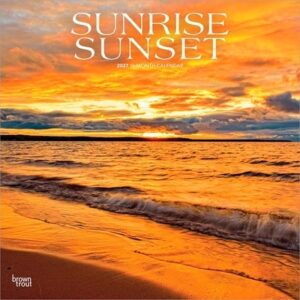 Sunrise Sunset 2027 12 X 24 Inch (Hanging) Monthly Square Wall Calendar Plastic-Free