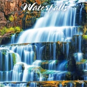 Waterfalls 2027 12 X 24 Inch (Hanging) Monthly Square Wall Calendar Plastic-Free
