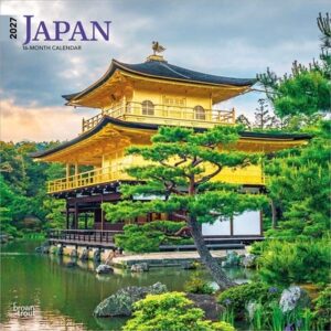 Japan 2027 12 X 24 Inch (Hanging) Monthly Square Wall Calendar Plastic-Free