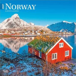 Norway 2027 12 X 24 Inch (Hanging) Monthly Square Wall Calendar Plastic-Free