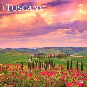 Tuscany 2027 12 X 24 Inch (Hanging) Monthly Square Wall Calendar Plastic-Free