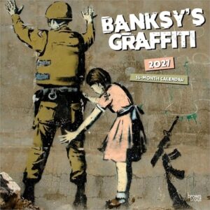 Banksy's Graffiti Official 2027 12 X 24 Inch (Hanging) Monthly Square Wall Calendar Plastic-Free