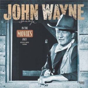 John Wayne in the Movies Official 2027 12 X 24 Inch (Hanging) Monthly Square Wall Calendar Plastic-Free