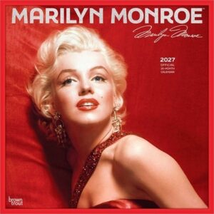 Marilyn Monroe Official 2027 12 X 24 Inch (Hanging) Monthly Square Wall Calendar Foil Stamped Cover Plastic-Free
