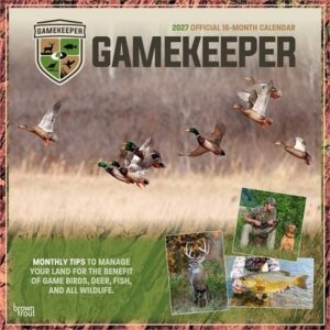 Mossy Oak Gamekeeper Official 2027 12 X 24 Inch (Hanging) Monthly Square Wall Calendar Plastic-Free