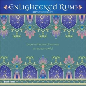 Enlightened Rumi 2027 12 X 24 Inch (Hanging) Monthly Square Wall Calendar Plastic-Free
