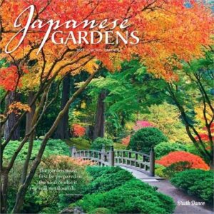 Japanese Gardens 2027 12 X 24 Inch (Hanging) Monthly Square Wall Calendar Plastic-Free