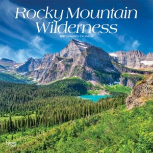 Rocky Mountain Wilderness 2027 12 X 24 Inch (Hanging) Monthly Square Wall Calendar Plastic-Free