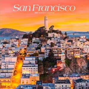 San Francisco 2027 12 X 24 Inch (Hanging) Monthly Square Wall Calendar Plastic-Free