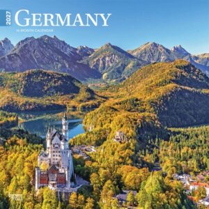 Germany 2027 12 X 24 Inch (Hanging) Monthly Square Wall Calendar Plastic-Free