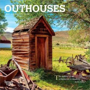 Outhouses 2027 7 X 14 Inch (Hanging) Monthly Mini Wall Calendar