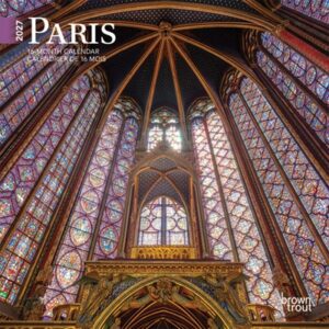 Paris 2027 7 X 14 Inch (Hanging) Monthly Mini Wall Calendar English/French Bilingual