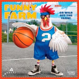 Avanti Funny Farm Official 2027 7 X 14 Inch (Hanging) Monthly Mini Wall Calendar