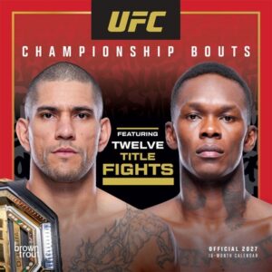 Ultimate Fighting Championship Official Championship Bouts 2027 7 X 14 Inch (Hanging) Monthly Mini Wall Calendar