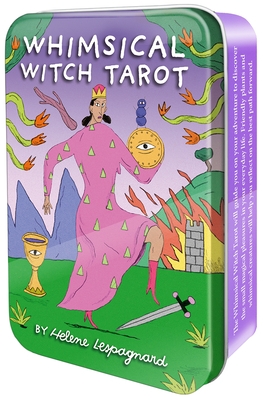 Whimsical Witch Tarot in a Tin: Colorful 78-Card Tarot Deck in a Charming Keepsake Tin, Vibrant Comic Book Style Art, Fun for All Ages, Includes Bookl